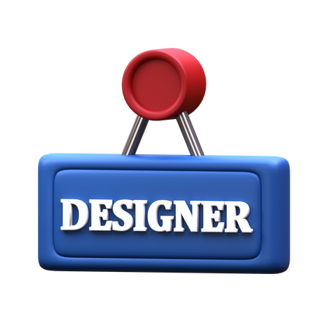 Designer Sign  3D Icon