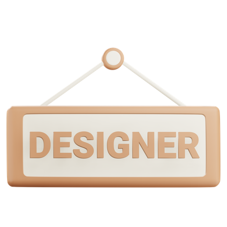 Designer Sign  3D Icon