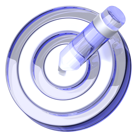 Designing Goal  3D Icon