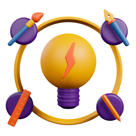 Designing idea  3D Icon