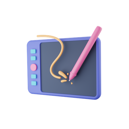 Designing Tablet  3D Icon