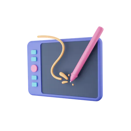 Designing Tablet  3D Icon