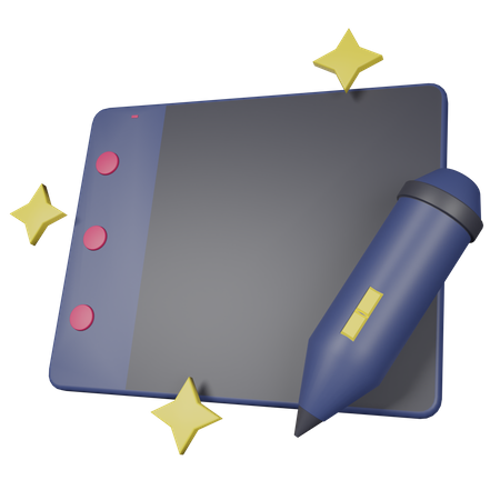 Designing Tablet  3D Icon
