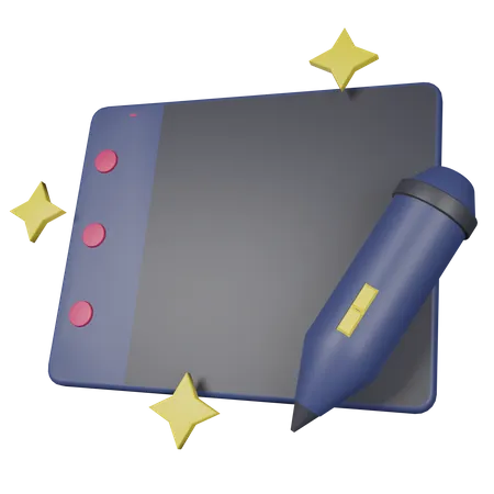 Designing Tablet  3D Icon
