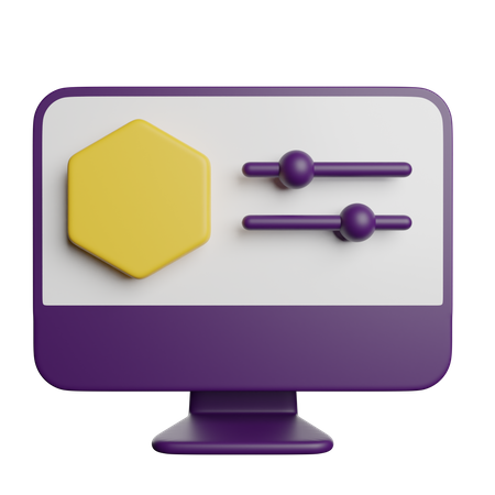 Designing Tool adjust  3D Icon