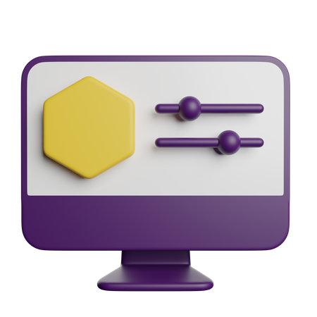 Designing Tool adjust  3D Icon