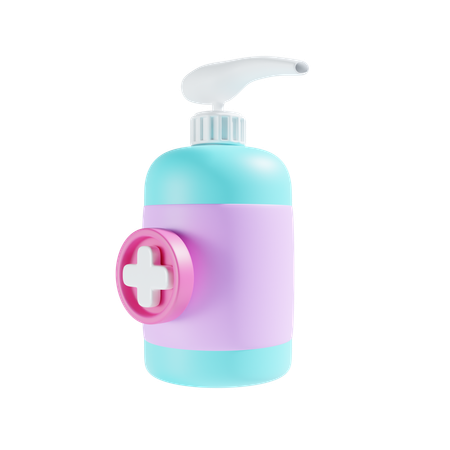 Gel hydroalcoolique  3D Icon