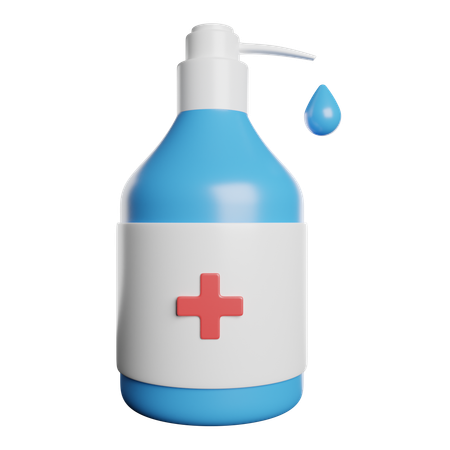 Gel hydroalcoolique  3D Icon