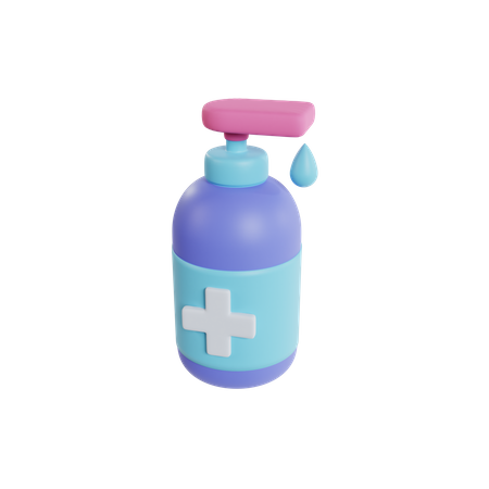 Gel hydroalcoolique  3D Icon