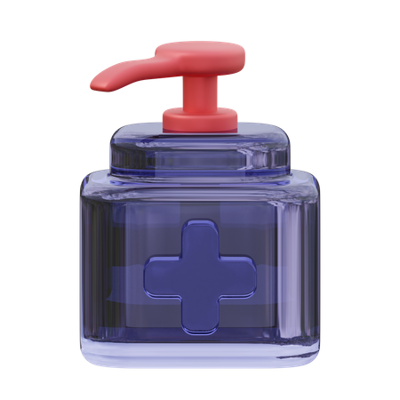 Gel hydroalcoolique  3D Icon