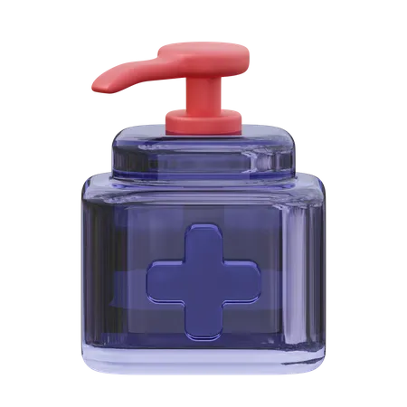 Gel hydroalcoolique  3D Icon