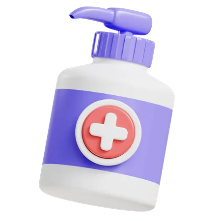 Gel hydroalcoolique  3D Icon