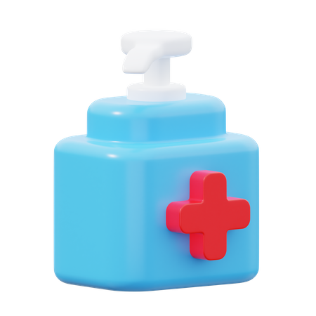 Gel hydroalcoolique  3D Icon