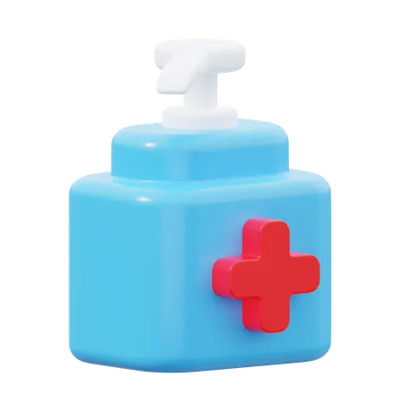 Gel hydroalcoolique  3D Icon