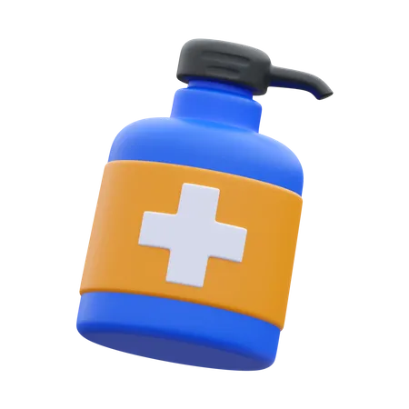 Gel hydroalcoolique  3D Icon