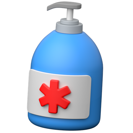 Desinfetante à base de álcool  3D Icon