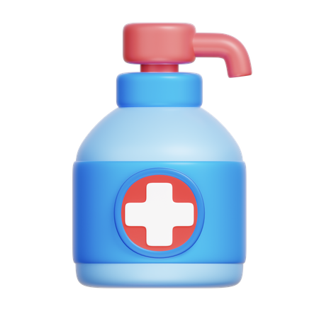 Desinfetante para as mãos  3D Icon