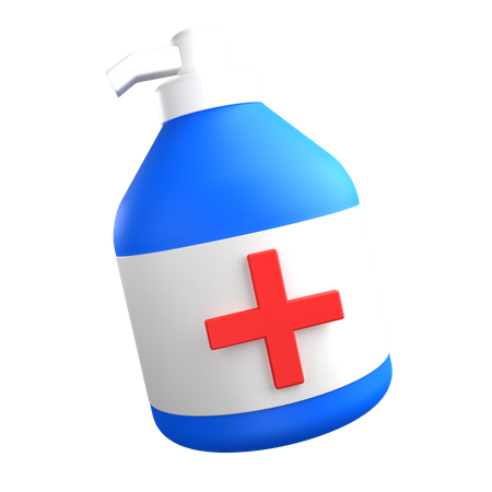 Desinfetante para as mãos  3D Icon