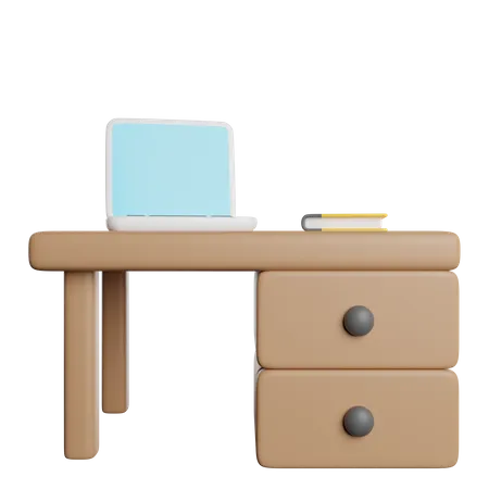 Desk Office Table 3D Icon