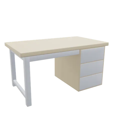 Desk Office 3 D Icon Illustration With Transparent Background 3D Icon
