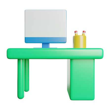 Desk  3D Icon