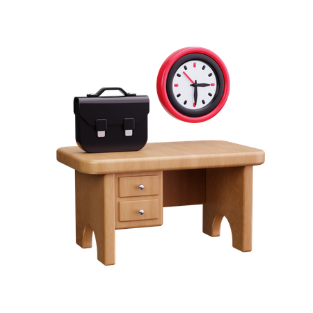 Desk  3D Icon