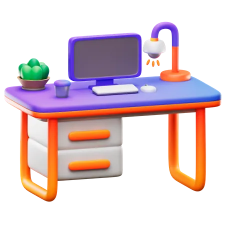 Desk  3D Icon