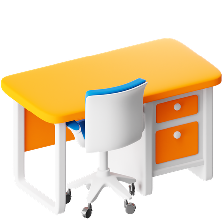 Desk  3D Icon