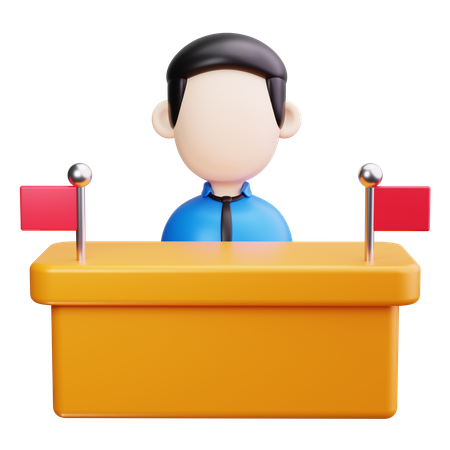 Desk  3D Icon