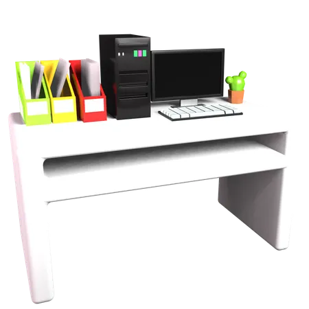 Desk  3D Icon