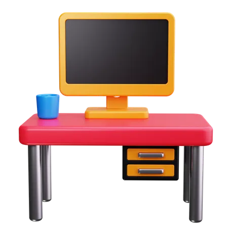 Desk  3D Icon