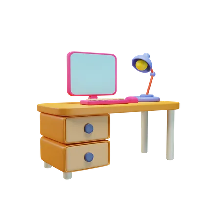 Desk  3D Icon