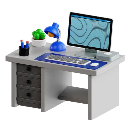 Desk  3D Icon