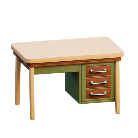 Desk  3D Icon