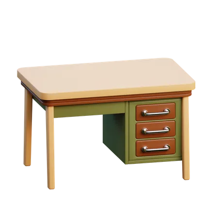 Desk  3D Icon