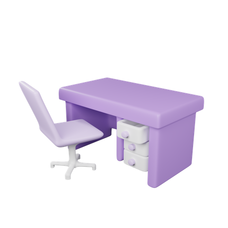 Desk  3D Icon