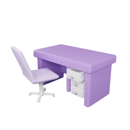 Desk  3D Icon