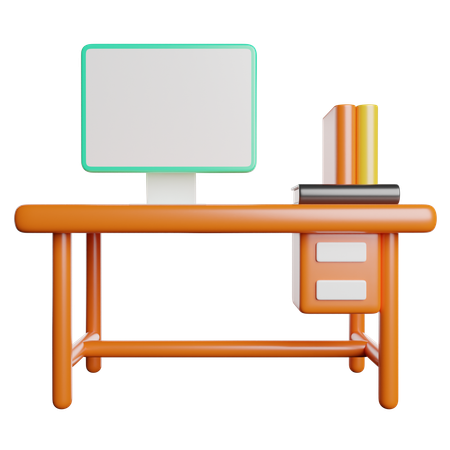 Desk  3D Icon