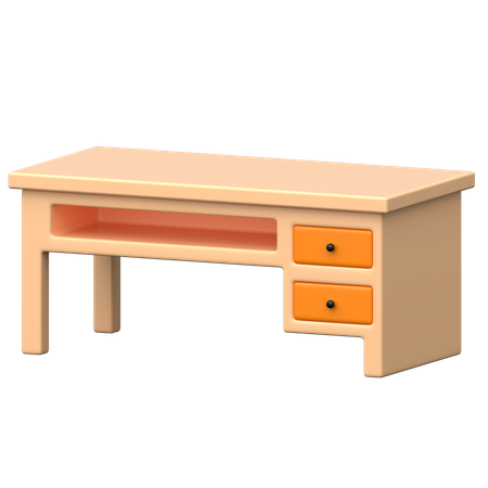 Desk  3D Icon