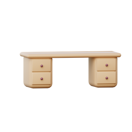 Desk  3D Icon