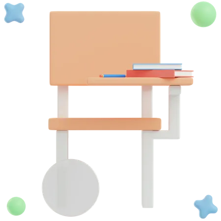 Desk  3D Illustration