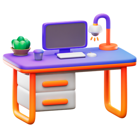 Desk 3D Icon