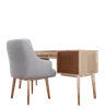 desk and chair
