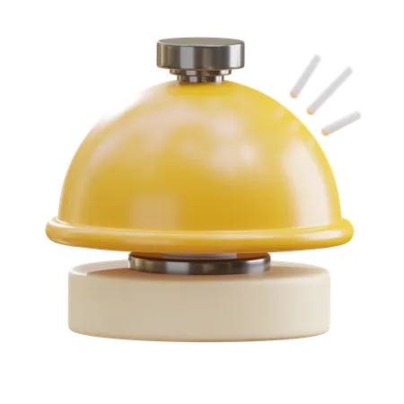 Desk Bell 3 D Icon 3D Icon