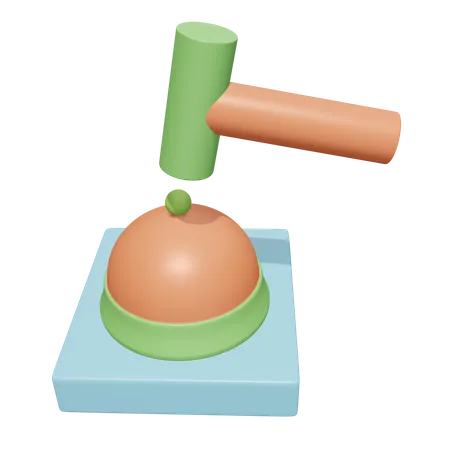 Desk Bell  3D Icon