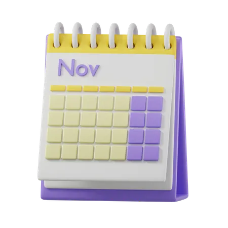 Desk Calendar  3D Icon