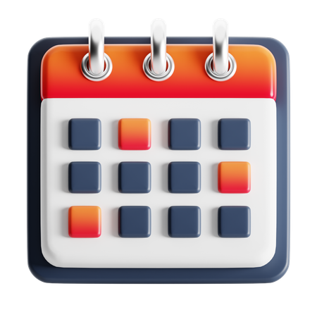 DESK CALENDAR  3D Icon