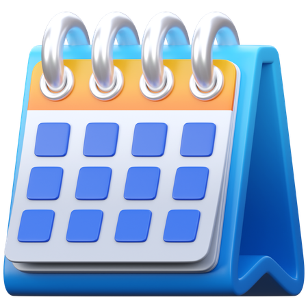 Desk Calendar  3D Icon
