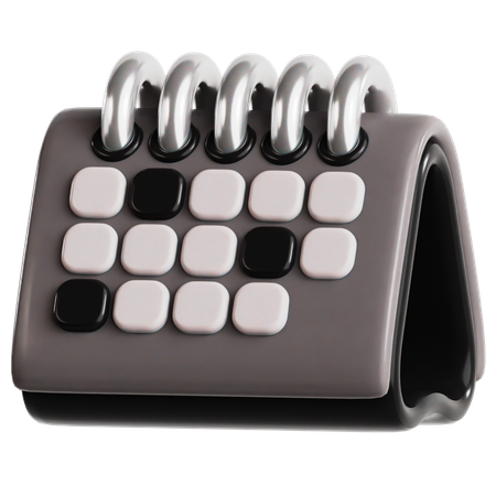 Desk Calendar  3D Icon