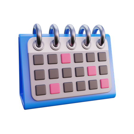 Desk Calendar  3D Icon